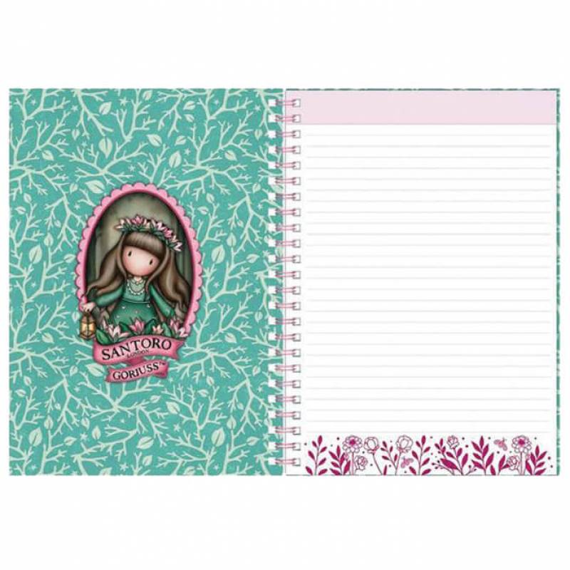 Notes spirala A5 linije sa dva magneta Woodland Wildflower 1336GJ02 