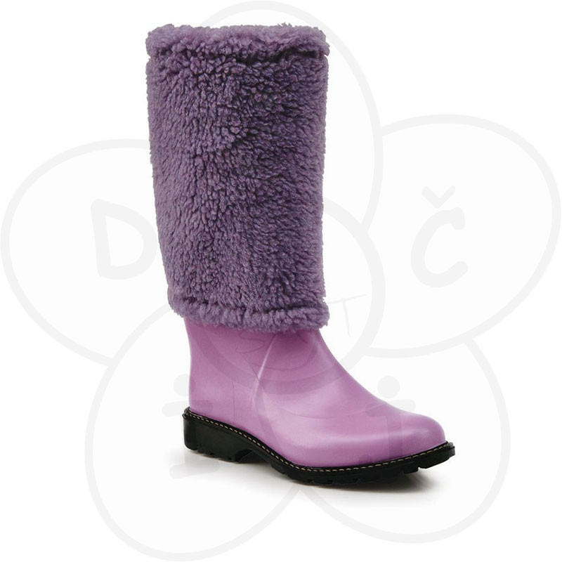 Maniera čizme Classic&Fur, violet 