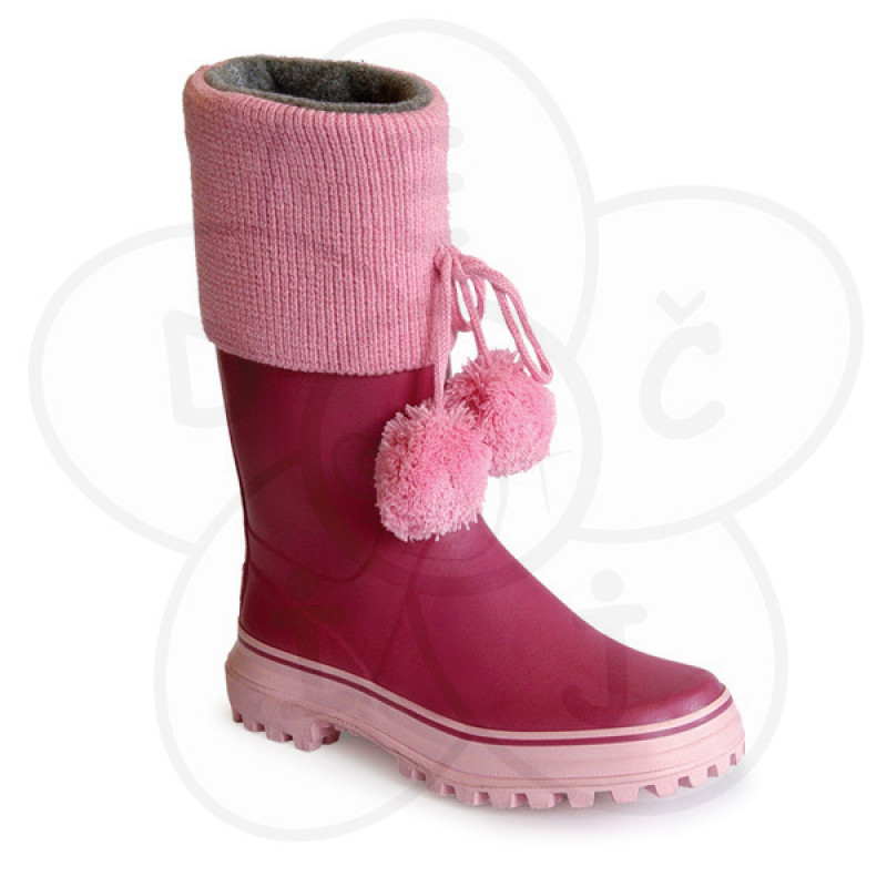 Gumene čizme Brolly-roze boje 