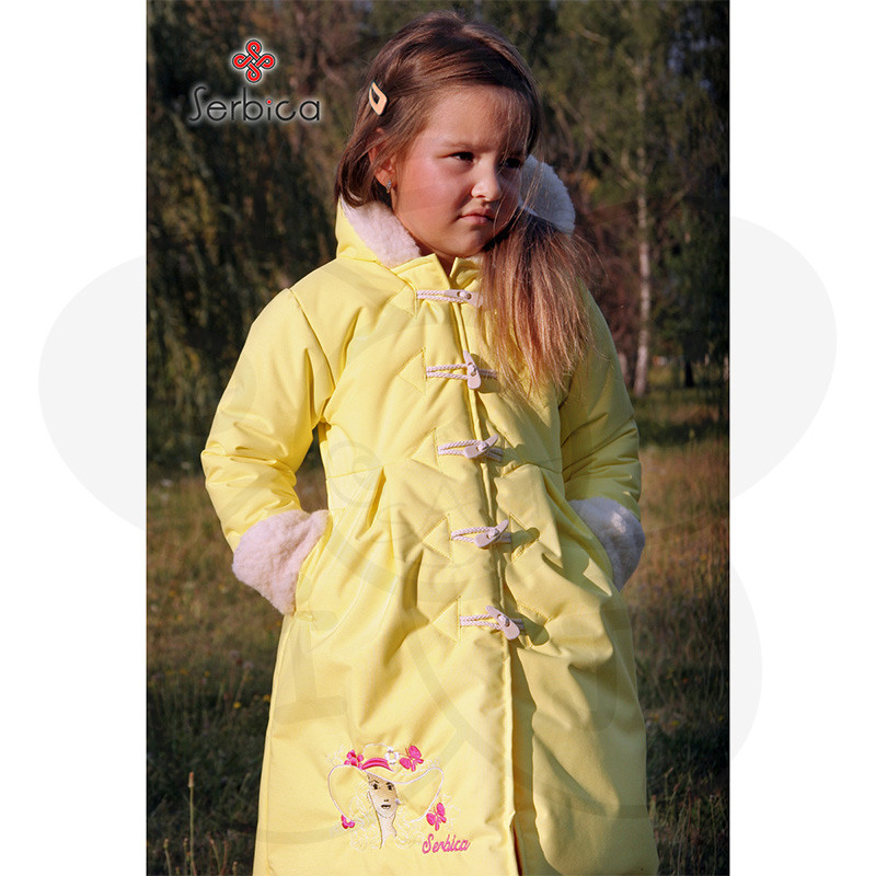 Žuta jakna za devojčice 