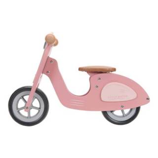 Drveni balans bicikl roze Vespa LD7003 