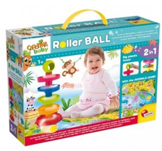 Edukativni baby set 2u1 sa igrom zivotinja i Roller ball 43457 