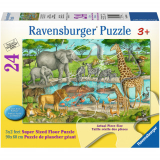 Ravensburger puzzle (slagalice) - Velike podne puzle divlje životinje, RA05542 