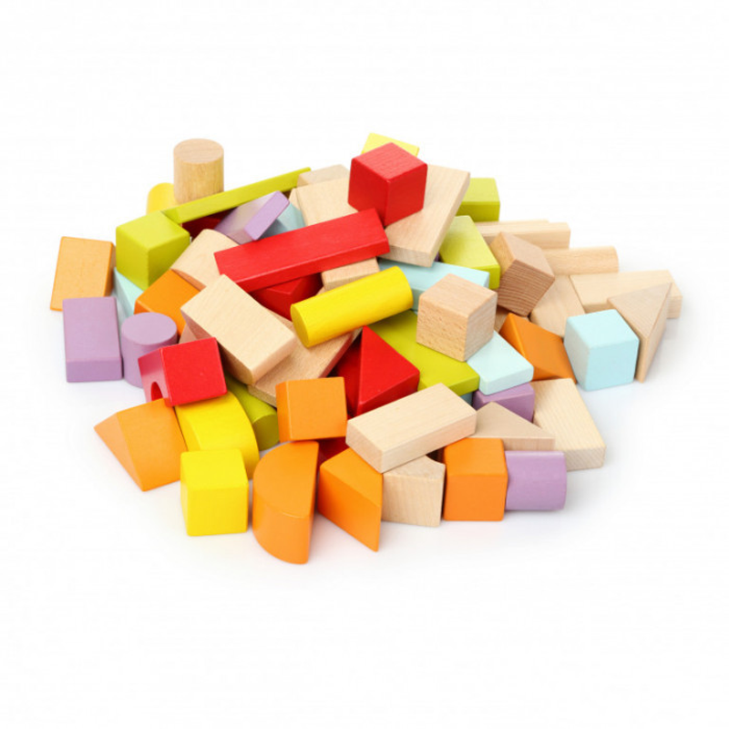 Drvene kocke blokovi Cubika 80 komada 13821 