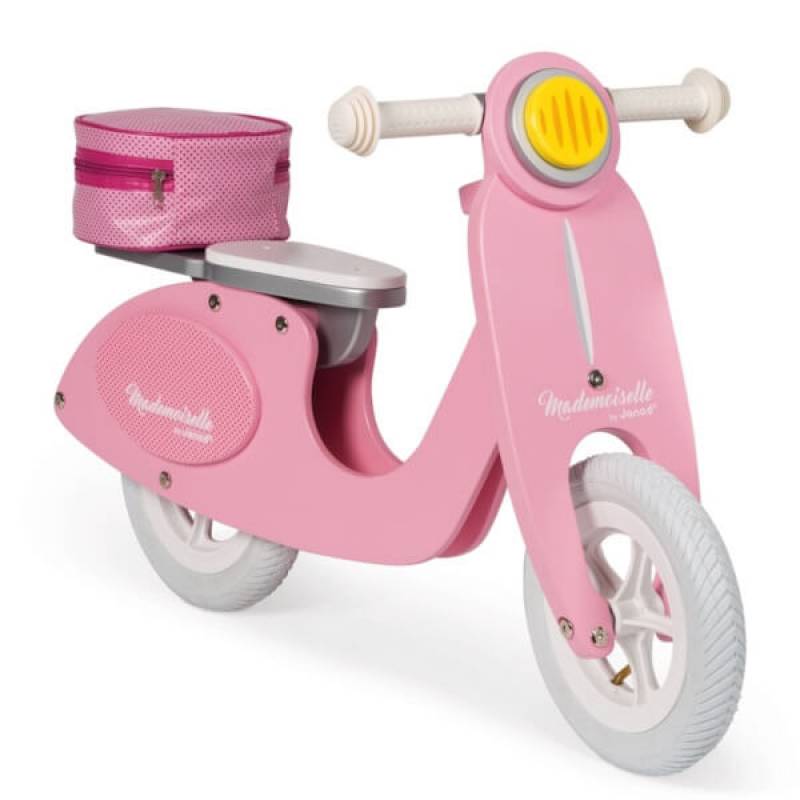 Drveni balans bicikl – Mademoiselle Pink Scooter J03239 