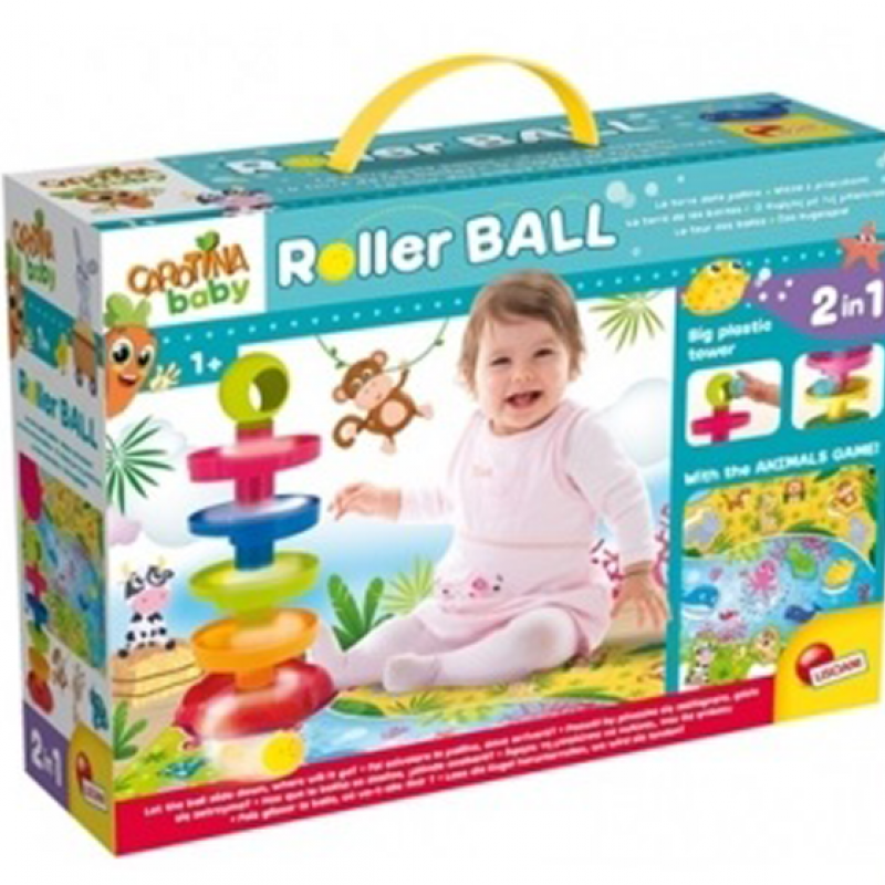 Edukativni baby set 2u1 sa igrom zivotinja i Roller ball 43457 