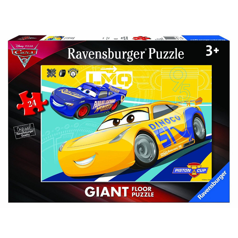 Ravensburger puzzle (slagalice) - Velike podne puzle Cars, RA05518 