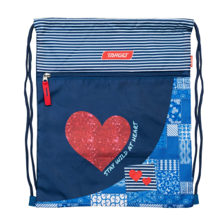 Torba za patike Red Denim Heart Target 21841 