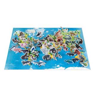 3D edukativne puzzle Ugrožene životinjice J02676 