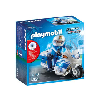 Policija - motor sa led svetlom Playmobil, 6923 