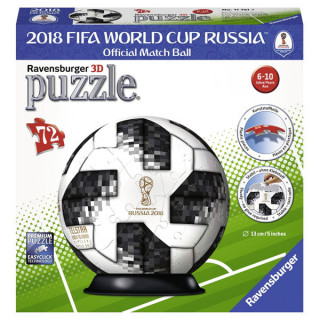 Ravensburger 3D puzzle (slagalice) - Fudbalska lopta za svet, RA11751 