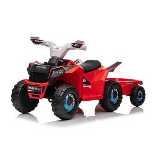 ATV na baterije sa prikolicom TS-039AT crveni 