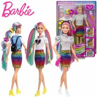 Barbie lutka Leopard Rainbow GRN81 