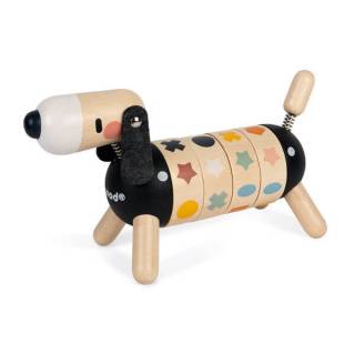 Drvena didaktička igračka Pas, boje i oblici J04421 