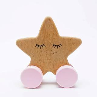 Drvena igračka zvezda 