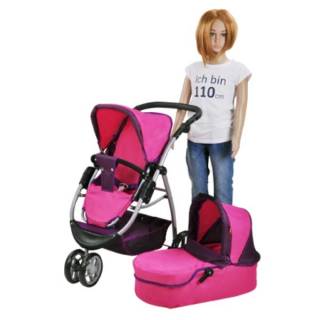Kolica za lutke Knorr Toys Cico Pink 90439 