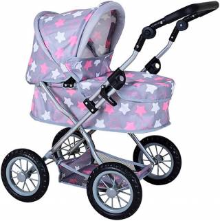 Kolica za lutke First Star Grey Pink  634444 
