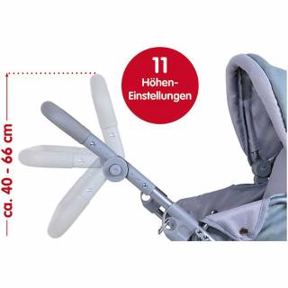 Kolica za lutke First Star Grey Pink  634444 