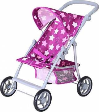 Kolica  za lutke Liba Star dark pink 168451 