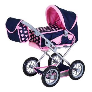 Kolica za lutke Ruby Pink Hearts 63141 