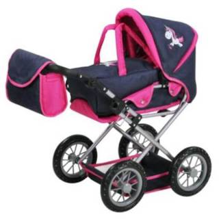 Kolica za lutke Ruby Unicorn plava 63176 