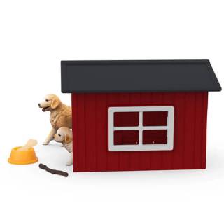 Kućica za pse, Kennel with Golden Retriever 42722 