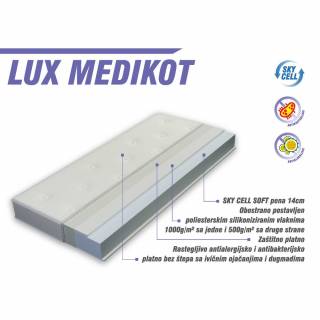 Dušek za krevetac - Lux Medicot 140 x 70 
