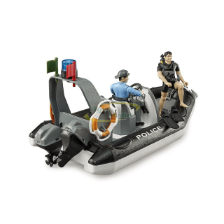 Policijski čamac sa figurama i rotacijom Bruder 627331 