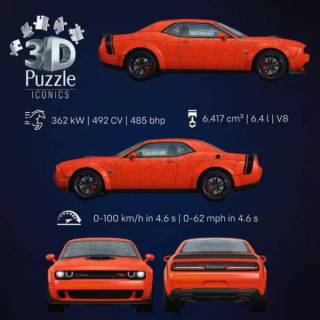 Ravensburger 3D puzzle Dodge Challenger R/T Scat Pack RA12008036 