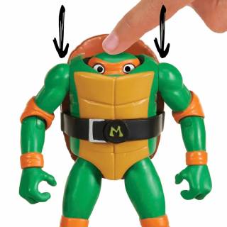 TMNT figura Mikelanđelo sa skrivajućom glavom 