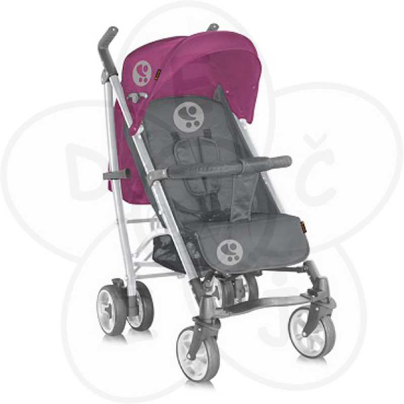 Kolica S-200 + Zimska Navlaka - Pink & Grey Lorelli 