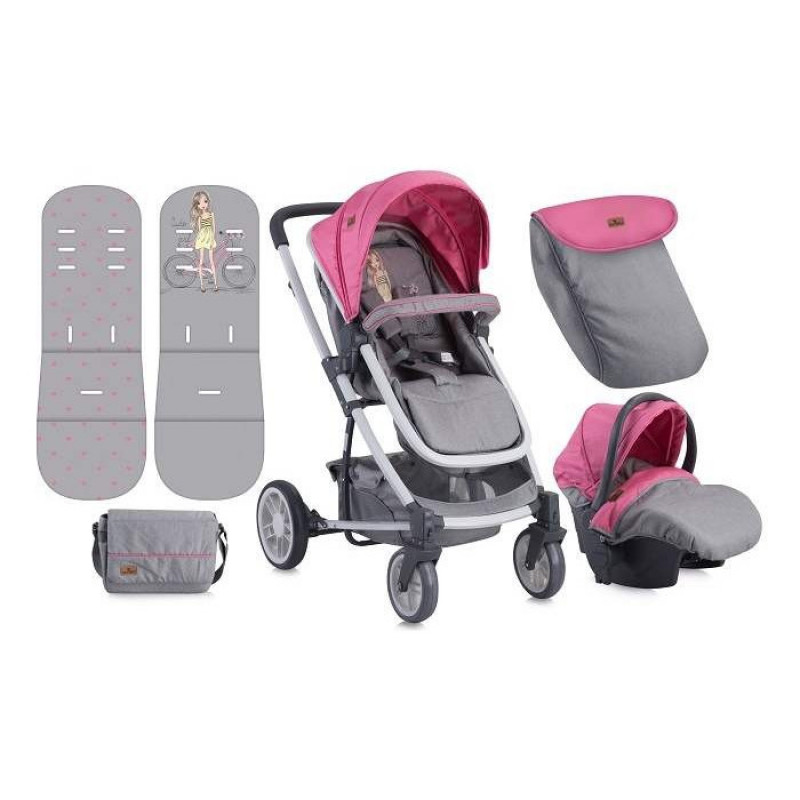 Lorelli Bertoni Kolica S-500 Set Rose & Grey Girl, 10020851740 