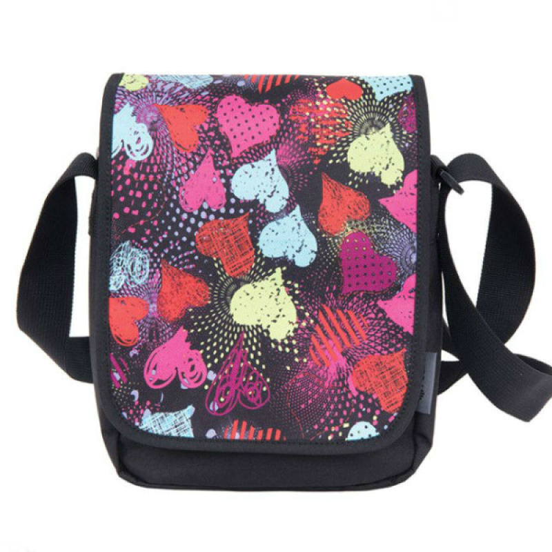 City Bag Teens Black Hearts, 121289 