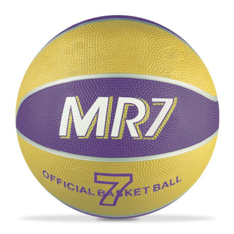 Lopta za košarku MR7 zuta 3751 