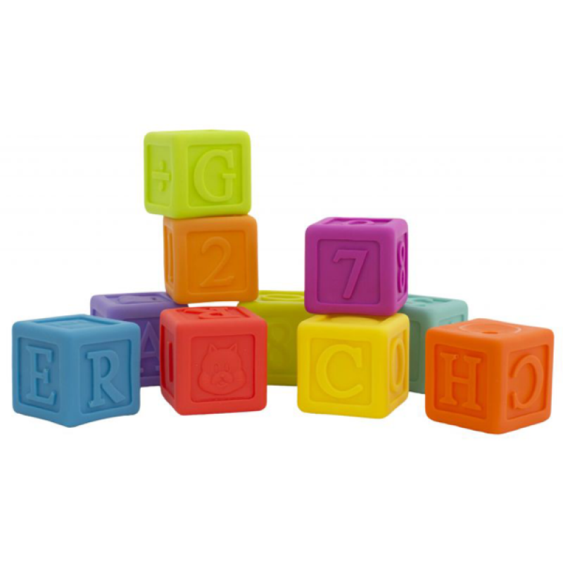 Igračke za bebe Playgro gumene kocke 0185196 
