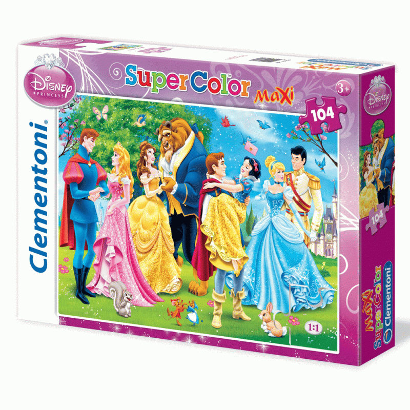 Puzzle maxi Princess 104 dela Clementoni, 23656 