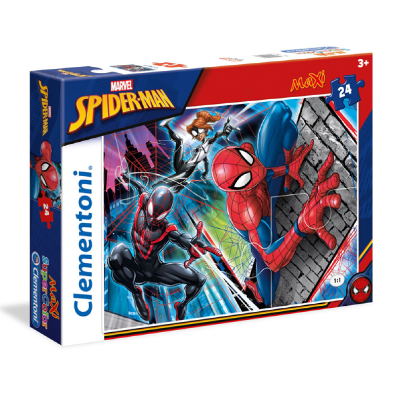 Puzzle 24 maxi Spiderman Clementoni, 24497 