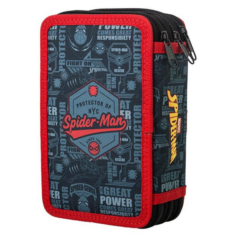 Pernica puna 3 zipa Spiderman Black, 326460 