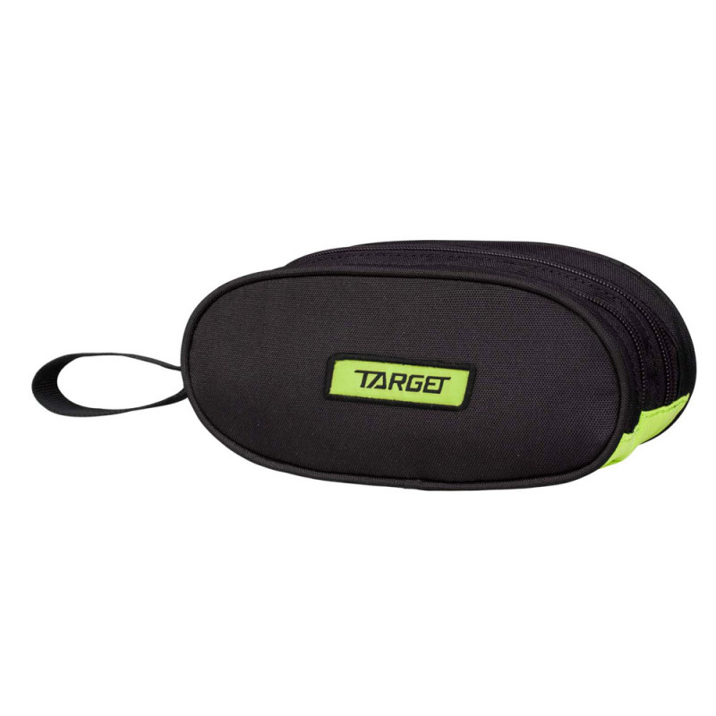 Ovalna pernica Black Fluo Black Lime 21291 