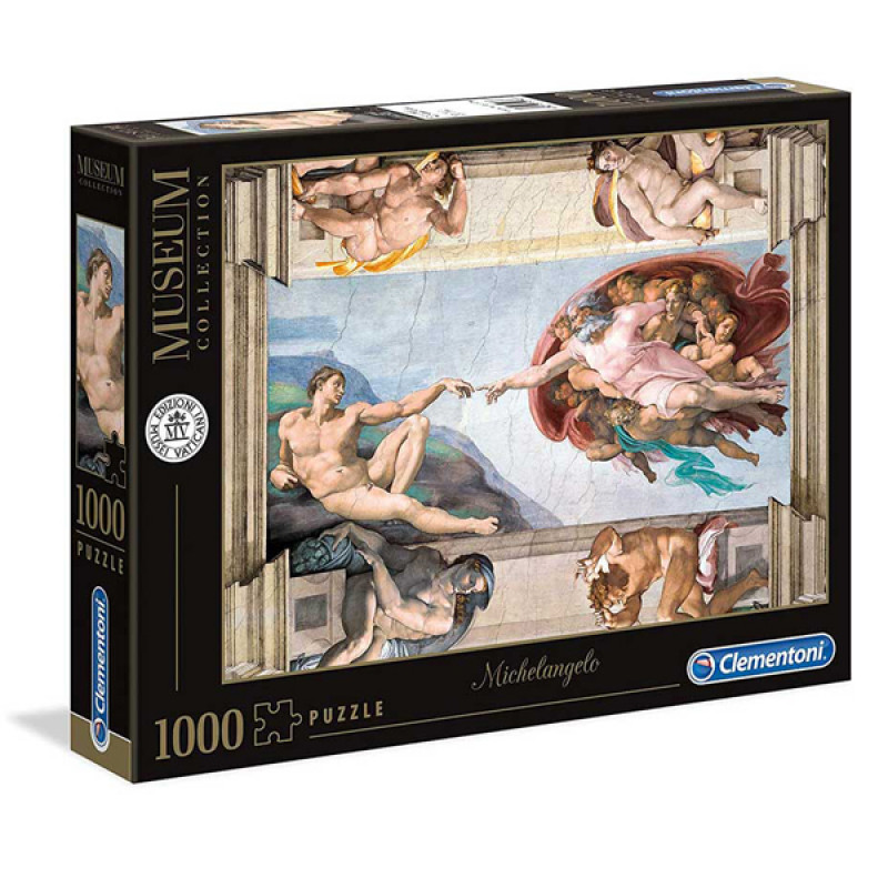 Puzzla Michelangelo The Creation of Man 1000 delova Clementoni, 39496 