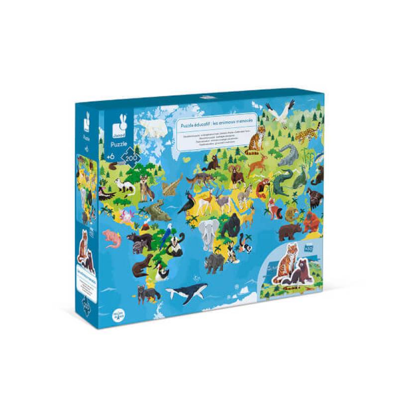 3D edukativne puzzle Ugrožene životinjice J02676 