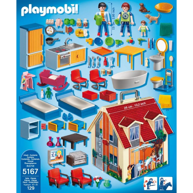 Kuća set u koferu Playmobil, 5167 
