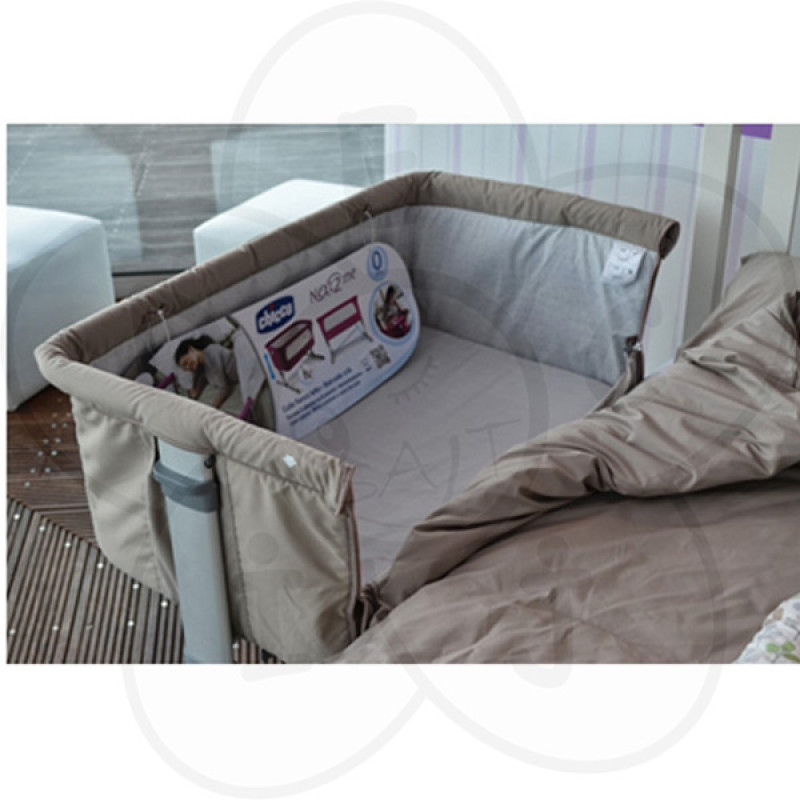 Chicco prenosivi krevetac Next2Me dove grey bež 