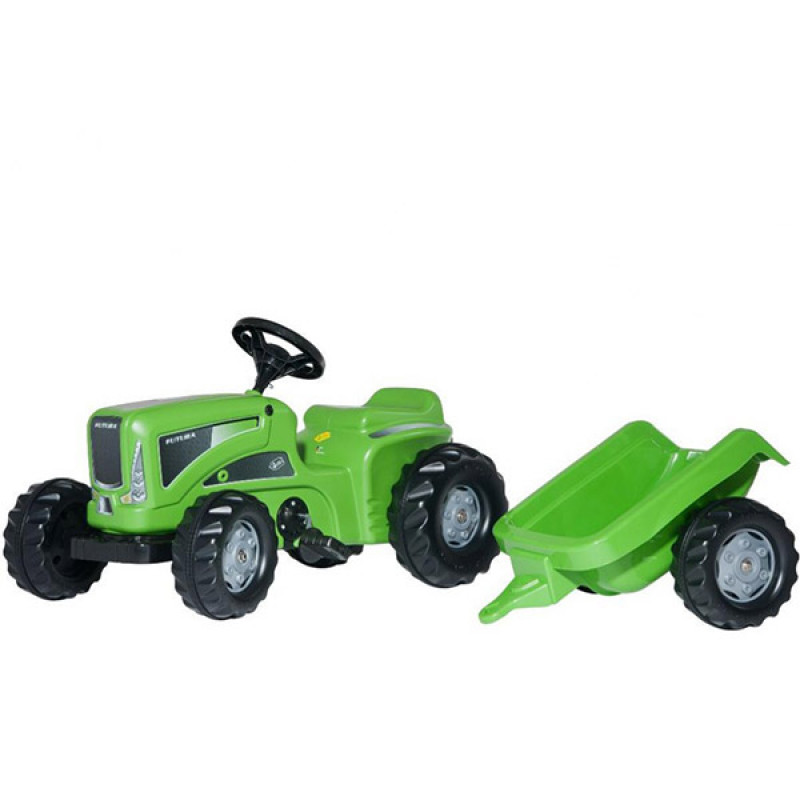 Traktor na pedale Rolly Toys Kiddy Futura zeleni sa prikolicom 620005 