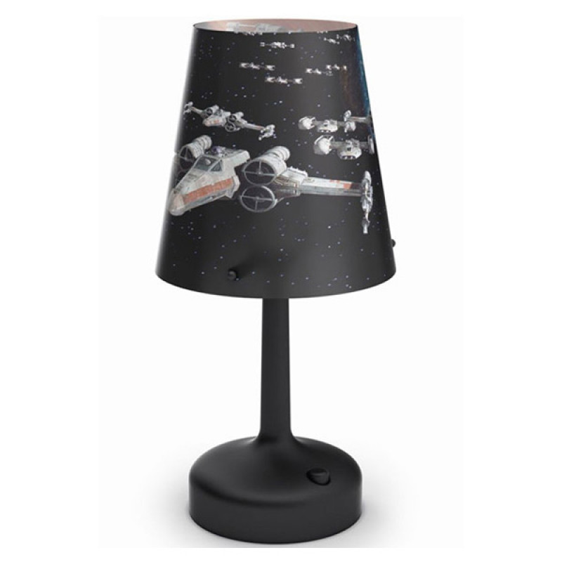 Stona lampa Philips Spaceships-crna Star Wars 71888/30/16 