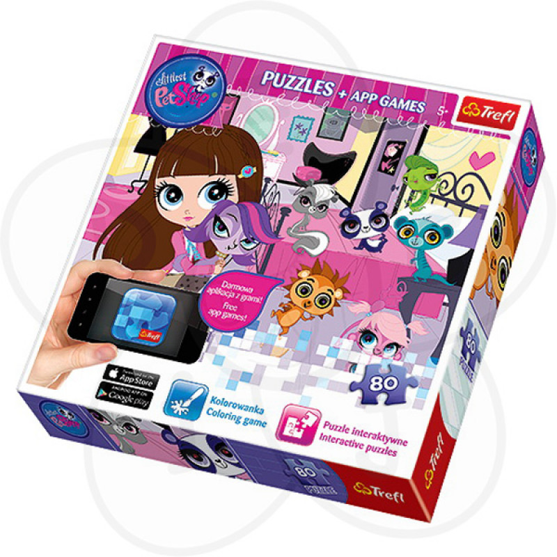 Trefl puzzla sa igricom - Littlest pet shop 