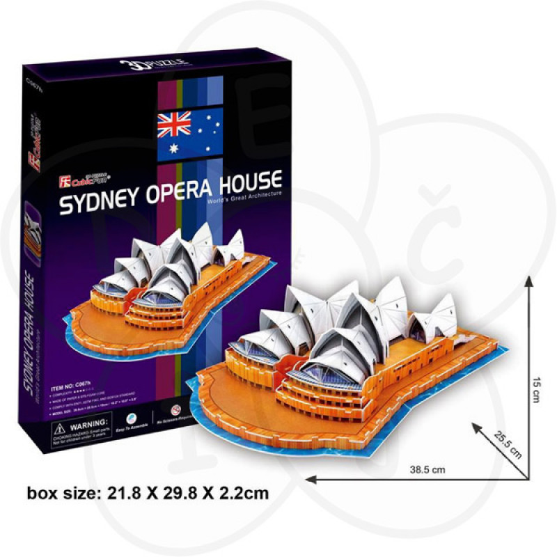 3D puzzle Sidney operska dvorana P178 