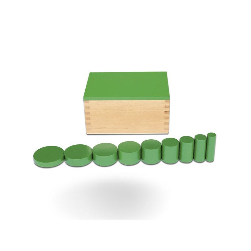 Montesori kutija sa cilindrom-zelena, HTS0045G 