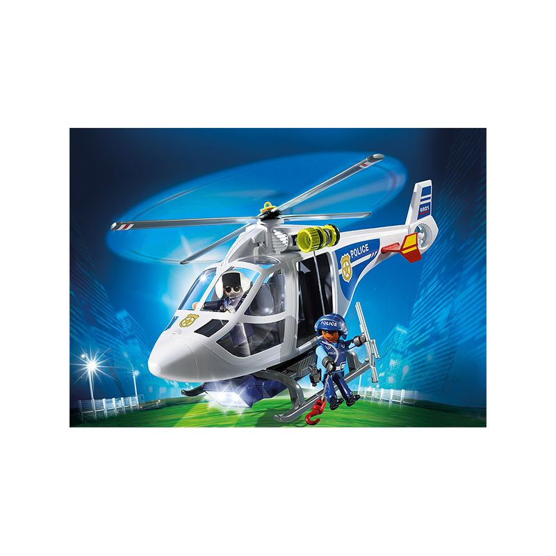 Policija - helikopter sa led svetlom Playmobil, 6921 