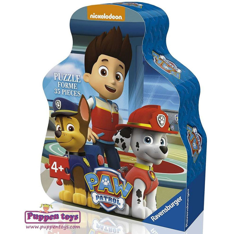 Ravensburger puzzle (slagalice) - Paw patrol puzle u obliku 